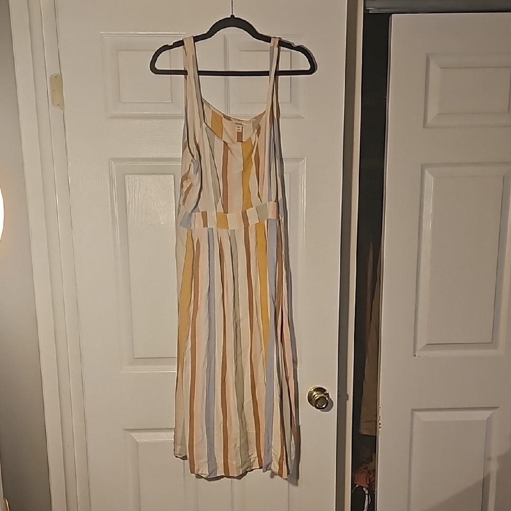 Stripey pastel dress
